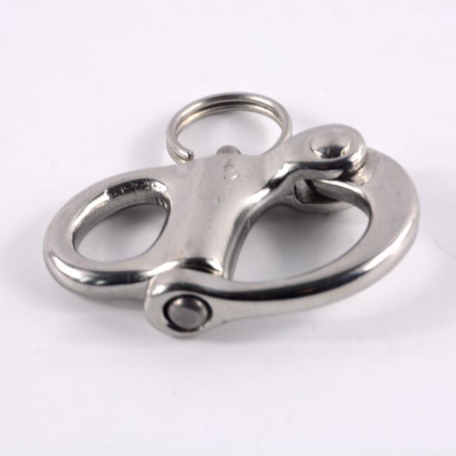 316 Stainless Steel Quick Release Fixed Bail Swivel Eye Snap Shackle