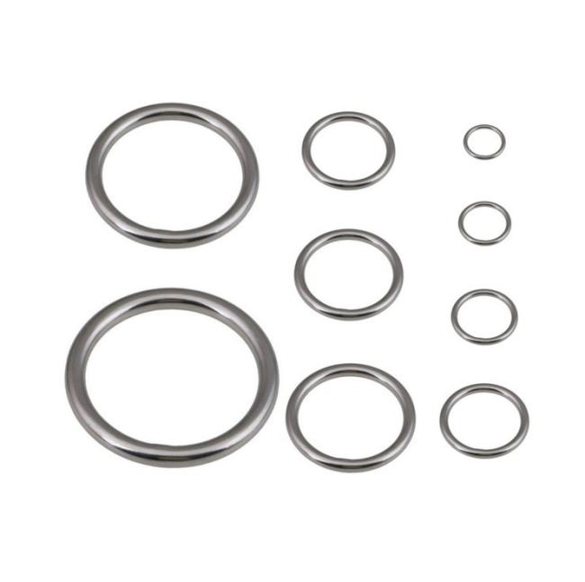 Stainless Steel Seal O Ring Metal 20mm 25mm 30mm O-Ring Handbag Accessories