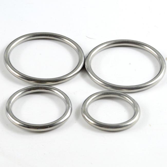 Stainless Steel Seal O Ring Metal 20mm 25mm 30mm O-Ring Handbag Accessories