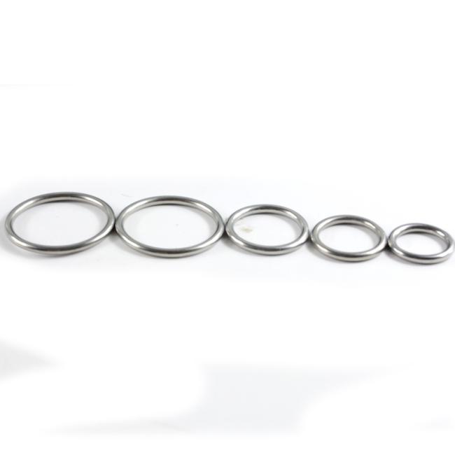 Stainless Steel Seal O Ring Metal 20mm 25mm 30mm O-Ring Handbag Accessories