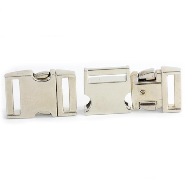 Metal Release Curved Buckle 25mm Zinc Alloy Side Release Buckle for Handbag