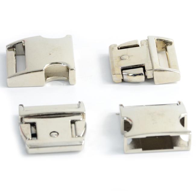 Metal Release Curved Buckle 25mm Zinc Alloy Side Release Buckle for Handbag