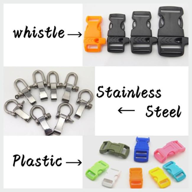 Multifunction Emergency Flint Fire Starter Compass Buckle with Scraper