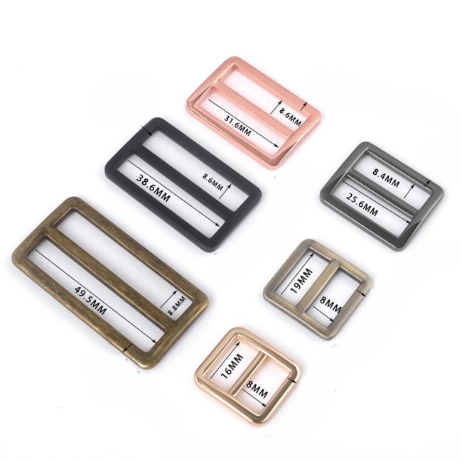 20mm 25mm Alloy Adjustable Buckle Metal Tri Glide Slider for Handbag