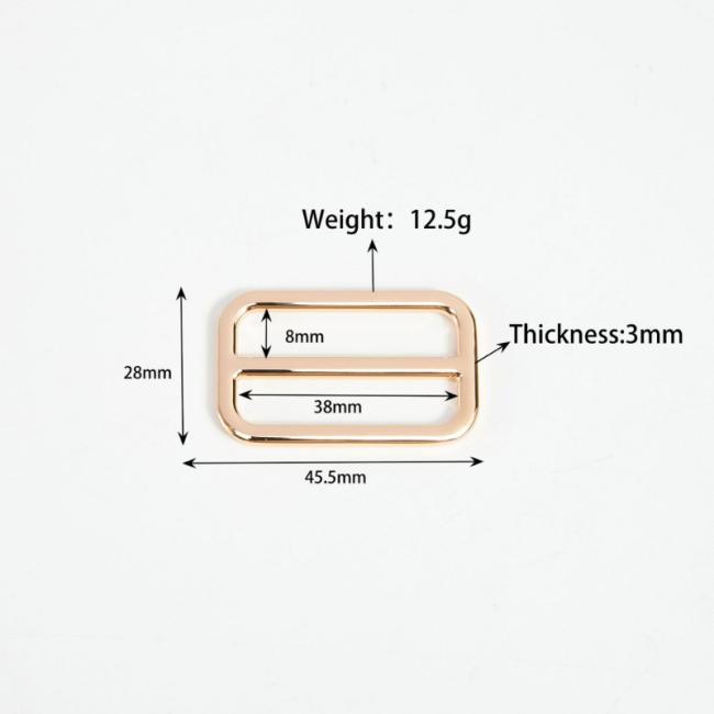 Metal Tri Glide Slider Buckle 20mm 25mm 38mm Adjustable Black Alloy Tri Glide