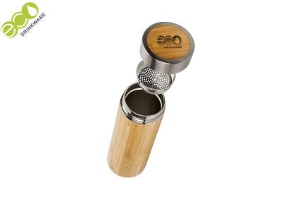 Eco - Friendly Straight  Bamboo Tea Thermos Drink Bottle 380ML/14OZ