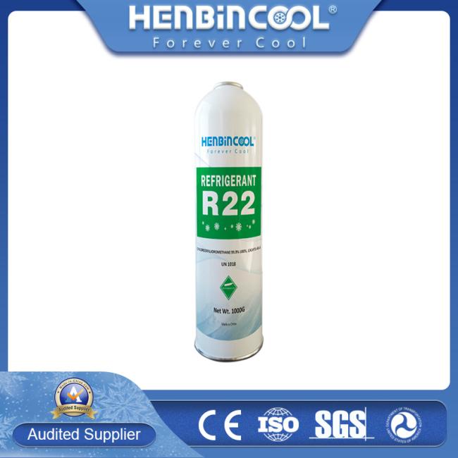 Henbincool R22 1000g in High Pressure Can Refrigerant Gas