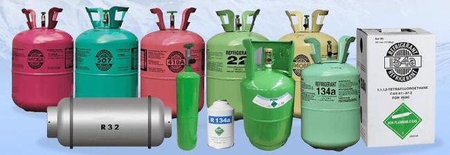 R134A Net. Wt. 1kg Two Slices Can Refrigerant Gas for Car A/C