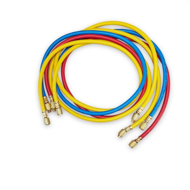 Blue and Red Steel Refrigerant Manifold Pressure Gauge