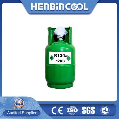 China Certificado CE Agente refrigerante R134A 30 libras Freón R134a 13,6 Kg Envasado en cilindro en venta