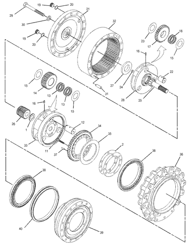 3500452 DRIVE GP-FINAL Caterpillar catalog part 3500452 DRIVE GP-FINAL Parts scheme