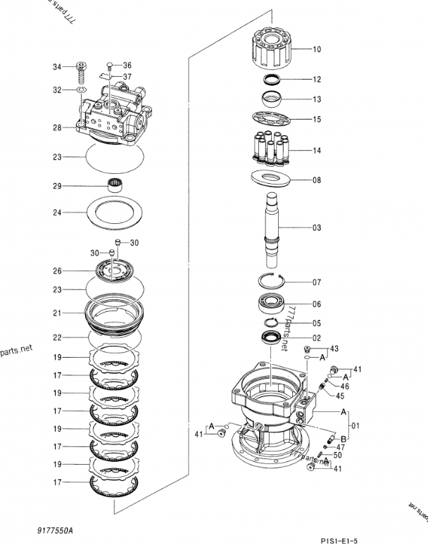Swing Motor Device for Hitachi Excavator