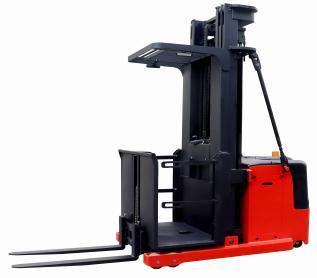 China 1.5 Ton Walking Pallet Stacker Narrow Aisle Electric Spin Side Shift for sale