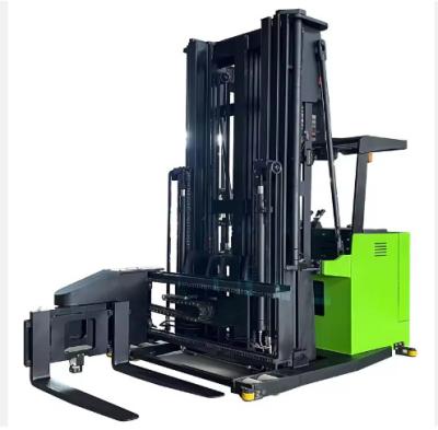 China 1.5 Tons Narrow  Channels Pallet Stacker Electric Forklift Stacker 3 Ways Direction for sale