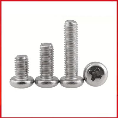China ASME B18.6.3P Stainless Steel Machine Screws Phillips Drive Pan Head 18-8 for sale