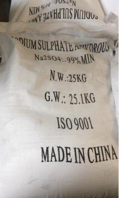 Chine 25 kg de sulfate de sodium conditionnés Sel inorganique anhydre pour l'industrie textile à vendre