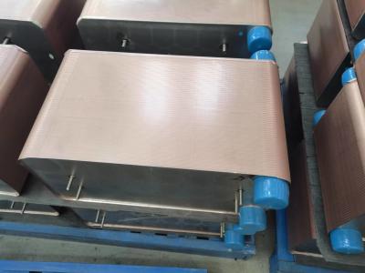 China Intercambiador de calor de placa soldada con material de soldadura de cobre en venta