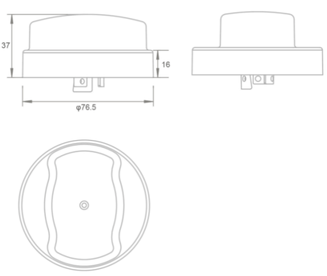JL-209 IP66 Open Circuit Cap dimensional diagram and specifications