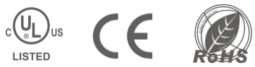 Product certification badges and compliance markings