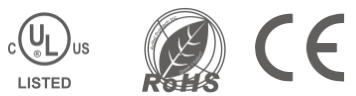UL certification and compliance badges