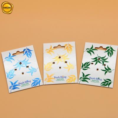 China Logo Hot Stamping Paper Header Cards For Hanging Brooch for sale