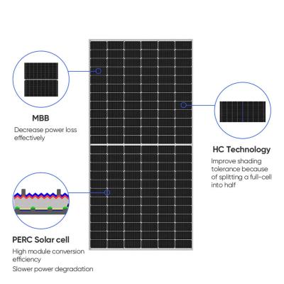 China Home Use Solar Panels 650W Solar Panels Half Cell Monocrystalline Solar Panel Supplier for sale