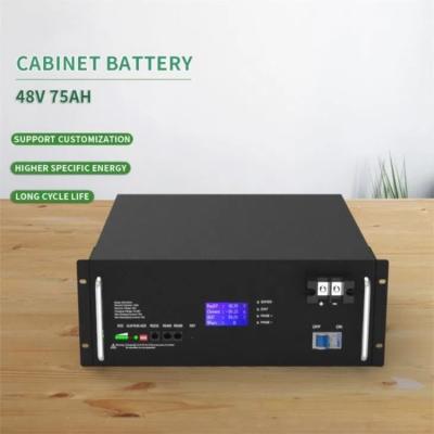 China 48V Rack Mount Lifepo4 Battery 3.6KWH Cabinet Lithium Ion Battery for sale