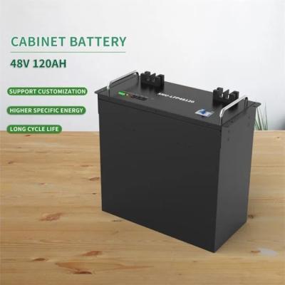 China Deep Cycle Rack Mount Lithium Battery 48V 120AH Cabinet Lifepo4 Battery for sale