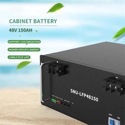 China 150AH Cabinet Battery Home Energy Storage System 48V Rechargeable Lifepo4 for sale