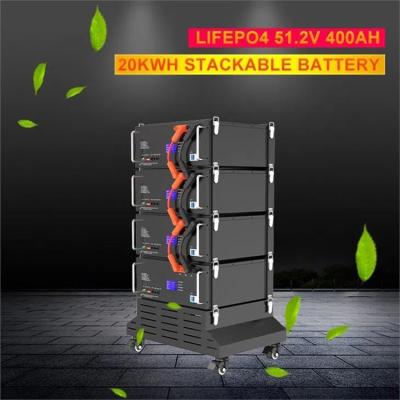 China Deep Cycles Stacked Lithium Battery Pack LiFePO4 Battery Customization for sale