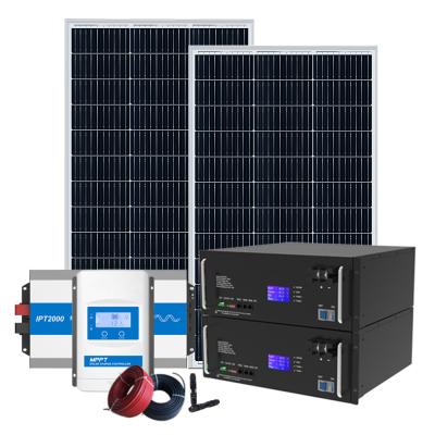 China Complete Solar Battery Storage System Off Grid Solar Energy System 5KW 48V for sale