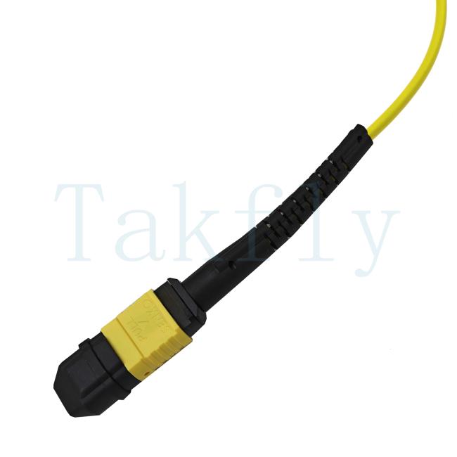MPO APC patch cord in installation environment
