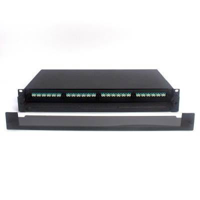 China High Density 1U 19 Inch 48 Cores MPO Fiber Optic Patch Panel for Data Center for sale