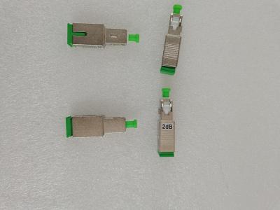 China Atenuador hembra-varón de la fibra del atenuador de la fibra óptica del metal del SC APC en venta