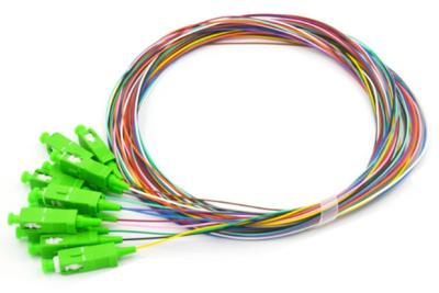 Китай Волокно волокон OS2 SC APC 12 - оптический цвет одиночного режима отрезка провода закодировал продается