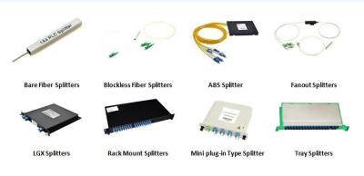 China 1U Rack Mount 1x2 1x4 1x8 1x16 1x32 1x64 Fiber Optic PLC Splitter SC APC Connector for sale
