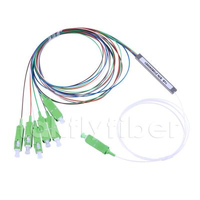 China SC APC los 900μM Loose Tube FTTH del cable 1x6 del divisor de la fibra óptica de G657A en venta