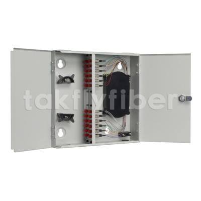 China ODF FTTB Fiber Optic Patch Panel 19 Inch Wall Mount CATV With ST Connector for sale