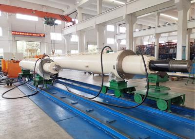 Chine cylindre hydraulique en aluminium fait sur commande de grue de 1500mm avec la petite viscosité d'air à vendre