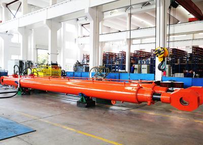 China 11m Dam Deep Hole Large Bore Hydraulic Cylinders  Radial Gate 1000KN for sale
