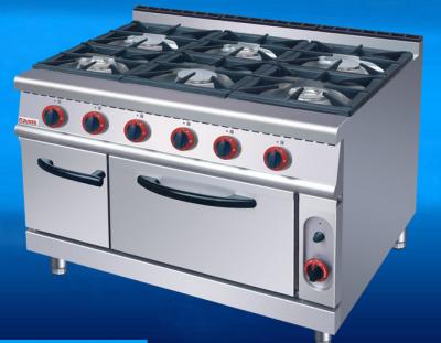 China US-RQ-6 Commercial Kitchen Equipments Gas Range 6 Burner Gas Oven for sale