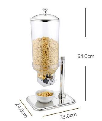 China 7L Single Cereal Dispenser Stainless Steel Cookwares L240*W330*H640mm for sale