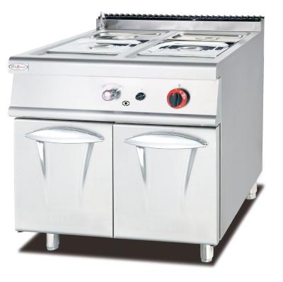 China Hot Food Display Gas Bain Marie With Cabinet Western Professional Kitchen Equipment for sale