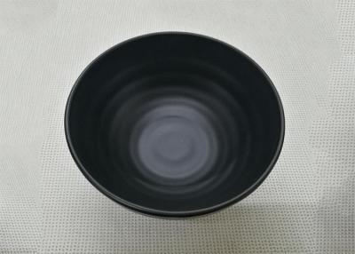 China Diameter 16cm Weight 271g Black Color Noodels Bowl Imitation Porcelain Bowl for sale