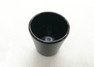 China Black Color Tea Cup Imitation Porcelain Dinnerware Sets Dia7.6cm H9.2cm  Weight 168g for sale