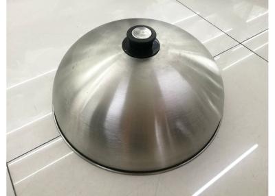 China Φ36CM Silver Dome Cover Stainless Steel Round Lid For Plate Warmer Cart for sale