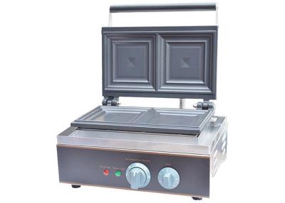 China Stainless Steel Electric Sandwich Waffle Maker Sandwich Press 1550W/220~240V, Snack Bar Equipment for sale