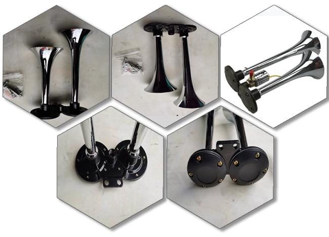 High Quality Auto Parts Long Tube Air Horn Speaker Plastic Horn Truck Compressor