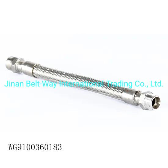 Sinotruk HOWO Truck Parts Air Compressor Stainless Steel Pipe Wg9100360183