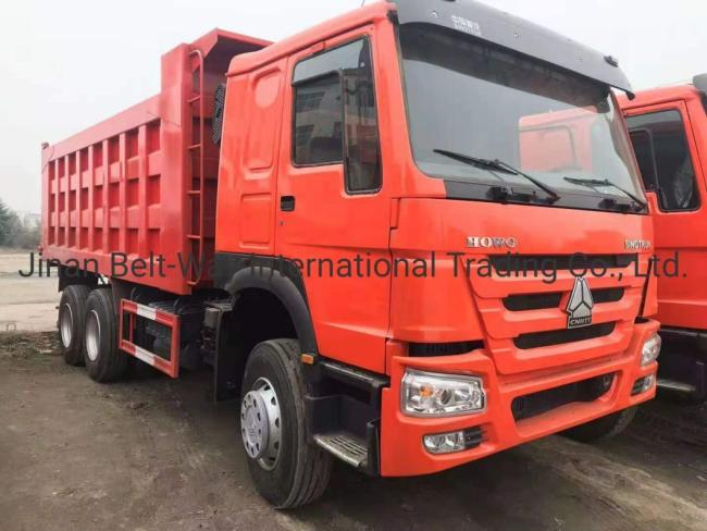 371HP 375HP Used HOWO Heavy Dumper Truck Front Lifting Style